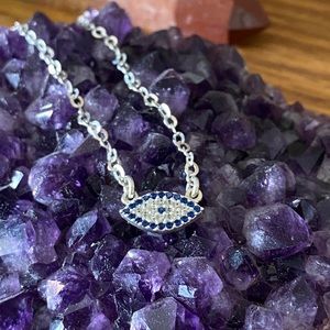 Sterling Silver Evil Eye Necklace